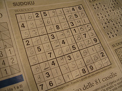 Description: Sudoku in Newspaper