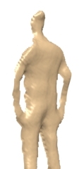 Human figure - our back depth estimate
