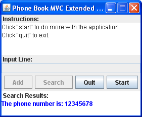 Phone Book MVC GUI