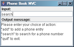 Phone Book MVC GUI