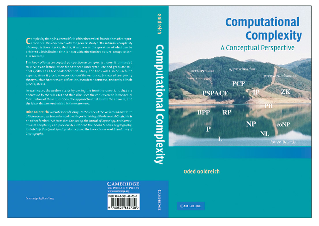 Computational complexity: A conceptual perspective Oded Goldreich