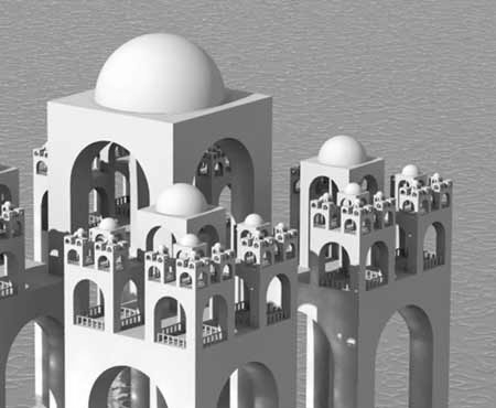 Building image by Escher