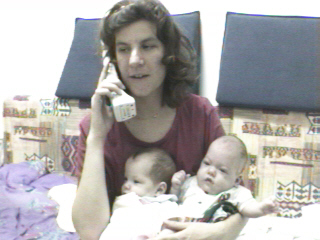 Eli with two babies