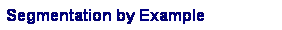 Text Box: Segmentation by Example 

