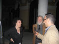 Welocome Reception. German Saez Interviewing Whit Diffie and Tal Rabin