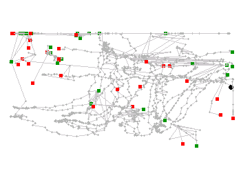 Hall: trajectories from camera 2